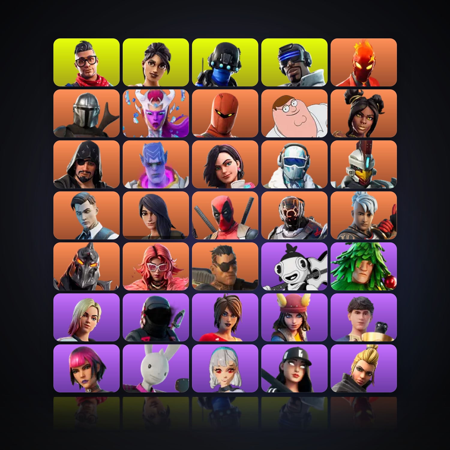 Fortnite | 78 Skins | 350 V-Bucks | Level 1623 | 182 Wins — HabibiAccounts