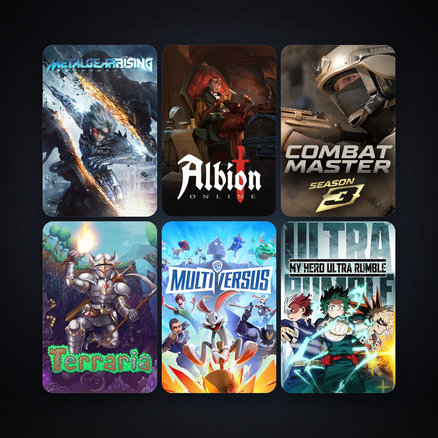 Terraria + METAL GEAR RISING: REVENGEANCE, 18 games, clean — HabibiAccounts