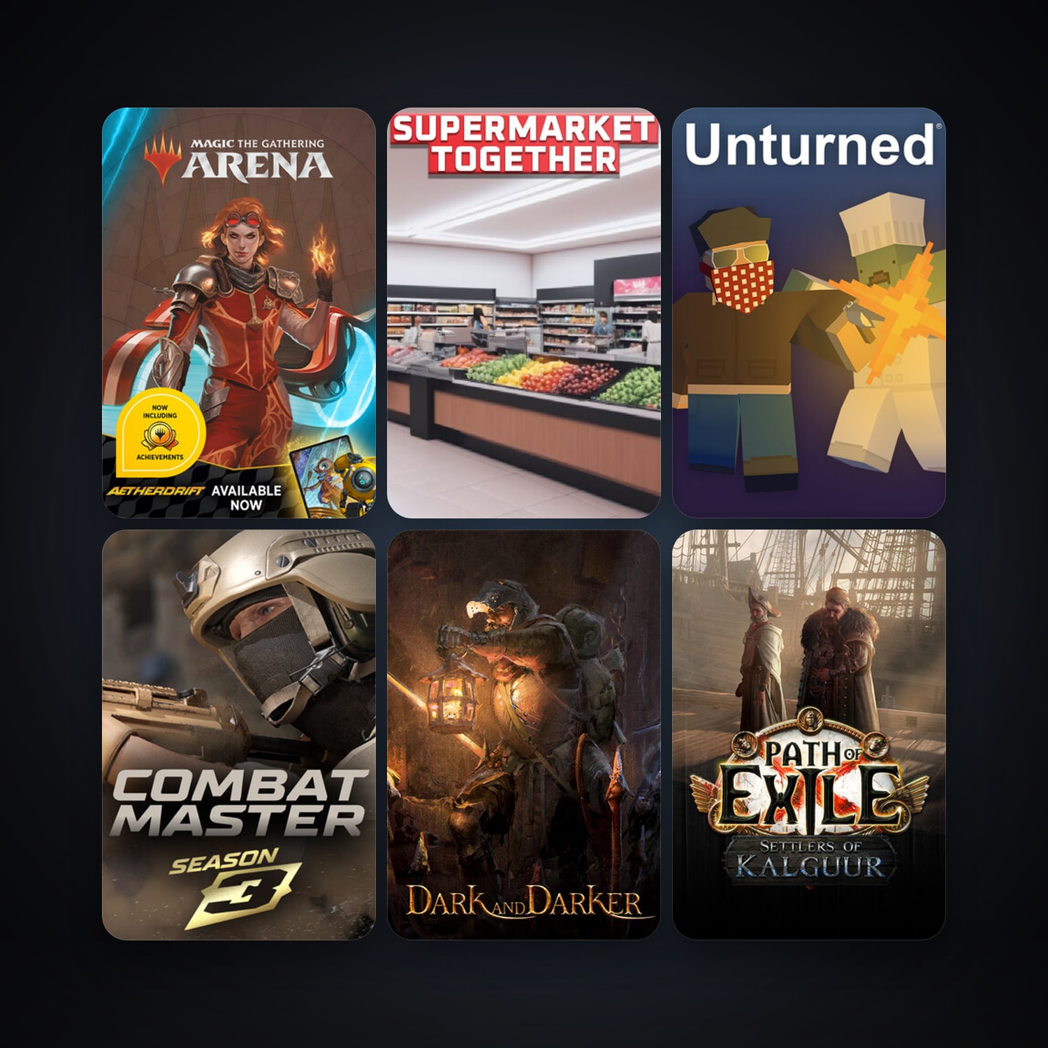 Magic: The Gathering Arena & Supermarket Together | 10 Games | Clean — HabibiAccounts