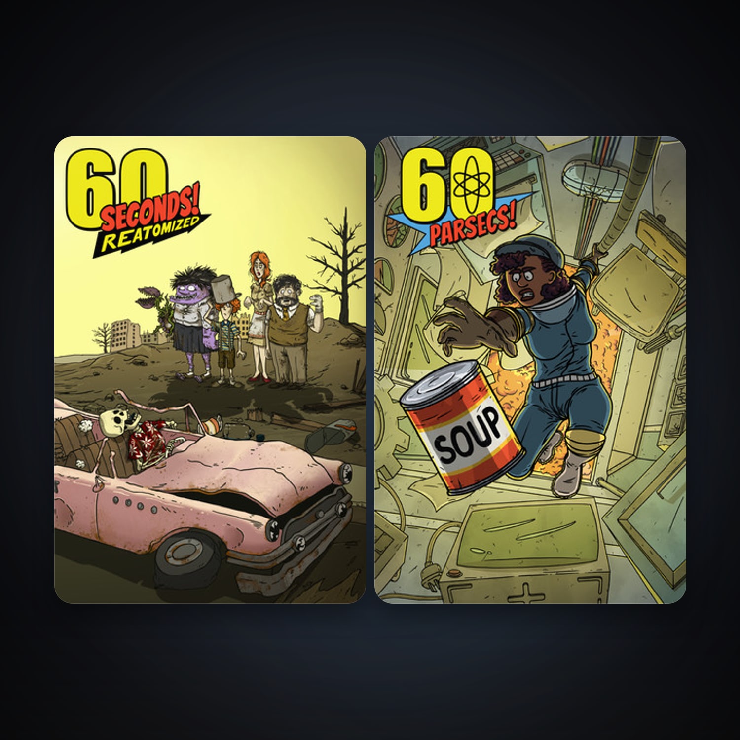 60 Parsecs! + 60 Seconds! Reatomized, 2 games, clean — HabibiAccounts