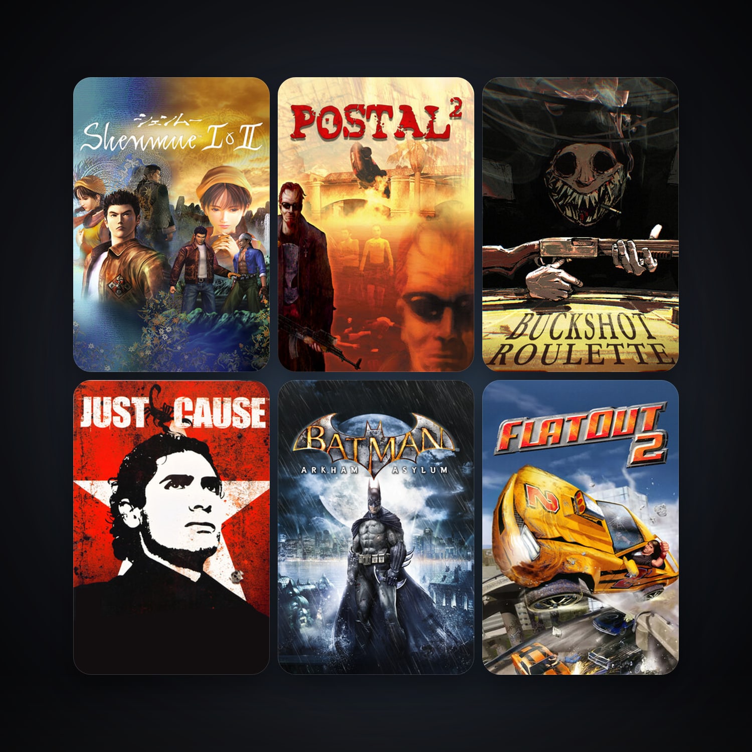 FlatOut 2 + Just Cause, 18 games, clean — HabibiAccounts