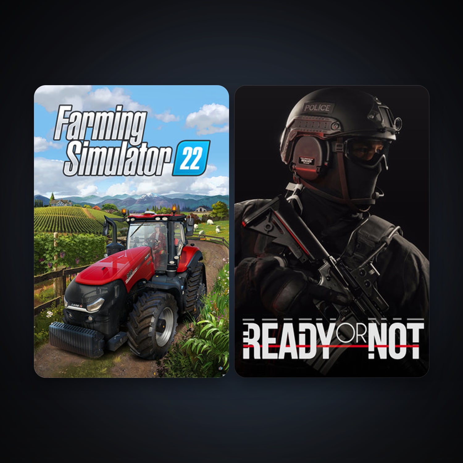 Farming Simulator 22 & Ready or Not | Clean — HabibiAccounts