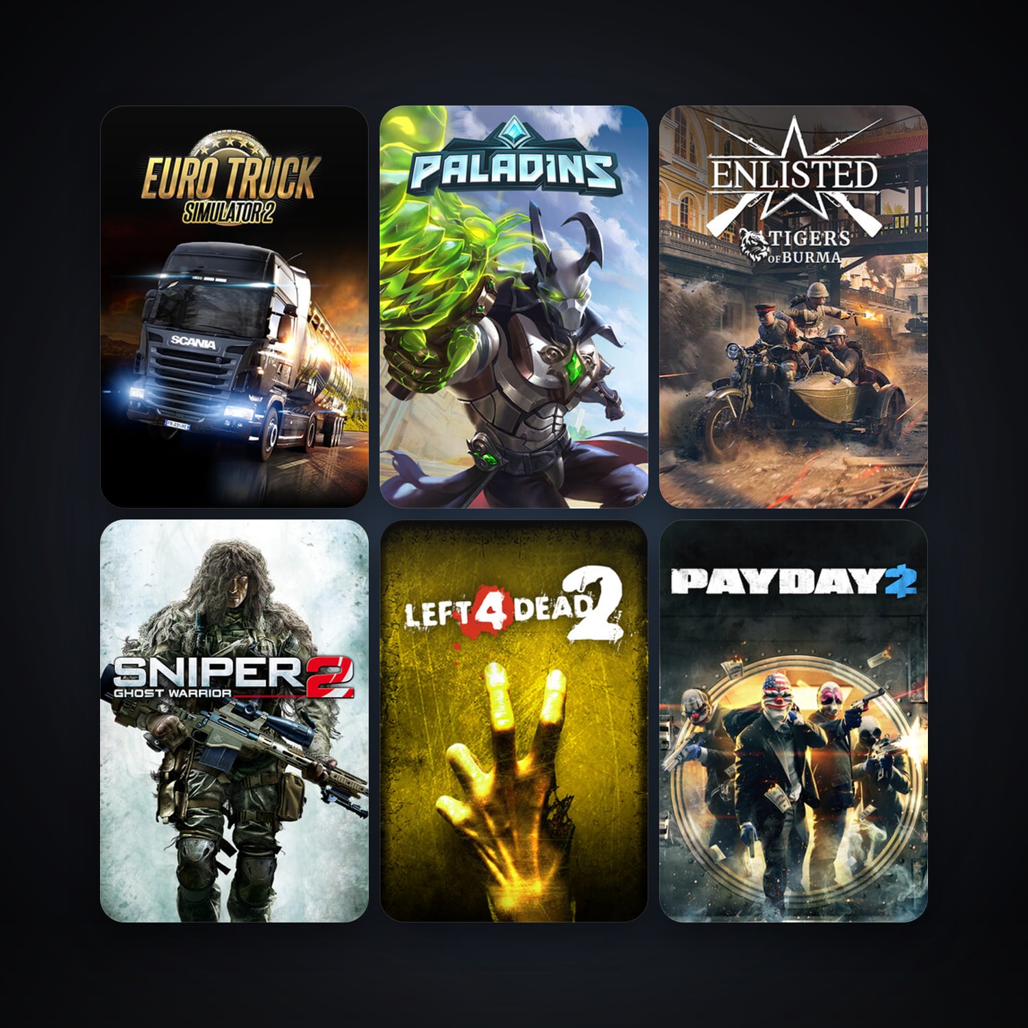 Left 4 Dead 2 + Garry's Mod, 55 games, Steam 10, clean — HabibiAccounts