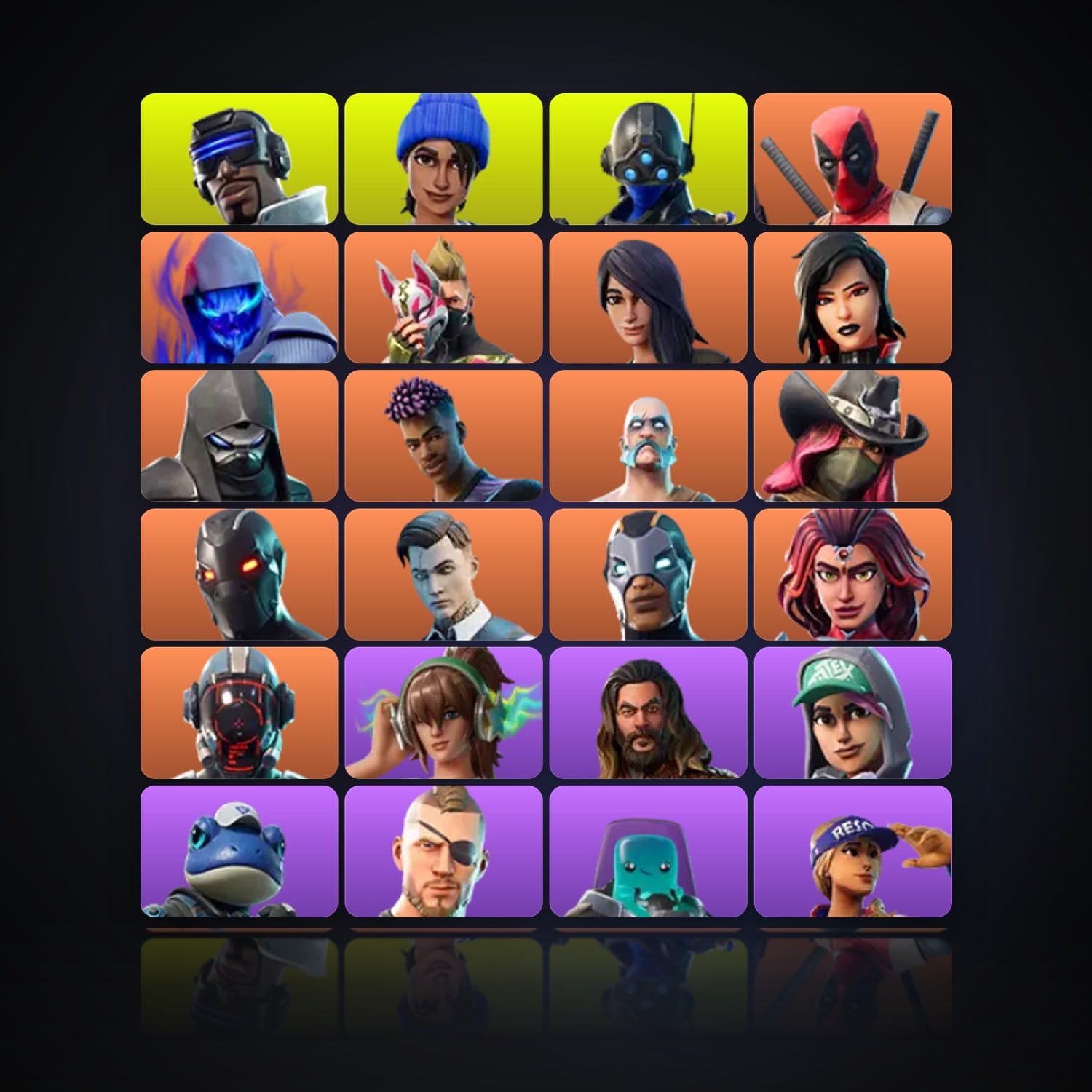 هالحساب فورتنايت، لوكر 66 سكن، 1.4K فيبوكس، لفل 746، 59 فوز — HabibiAccounts