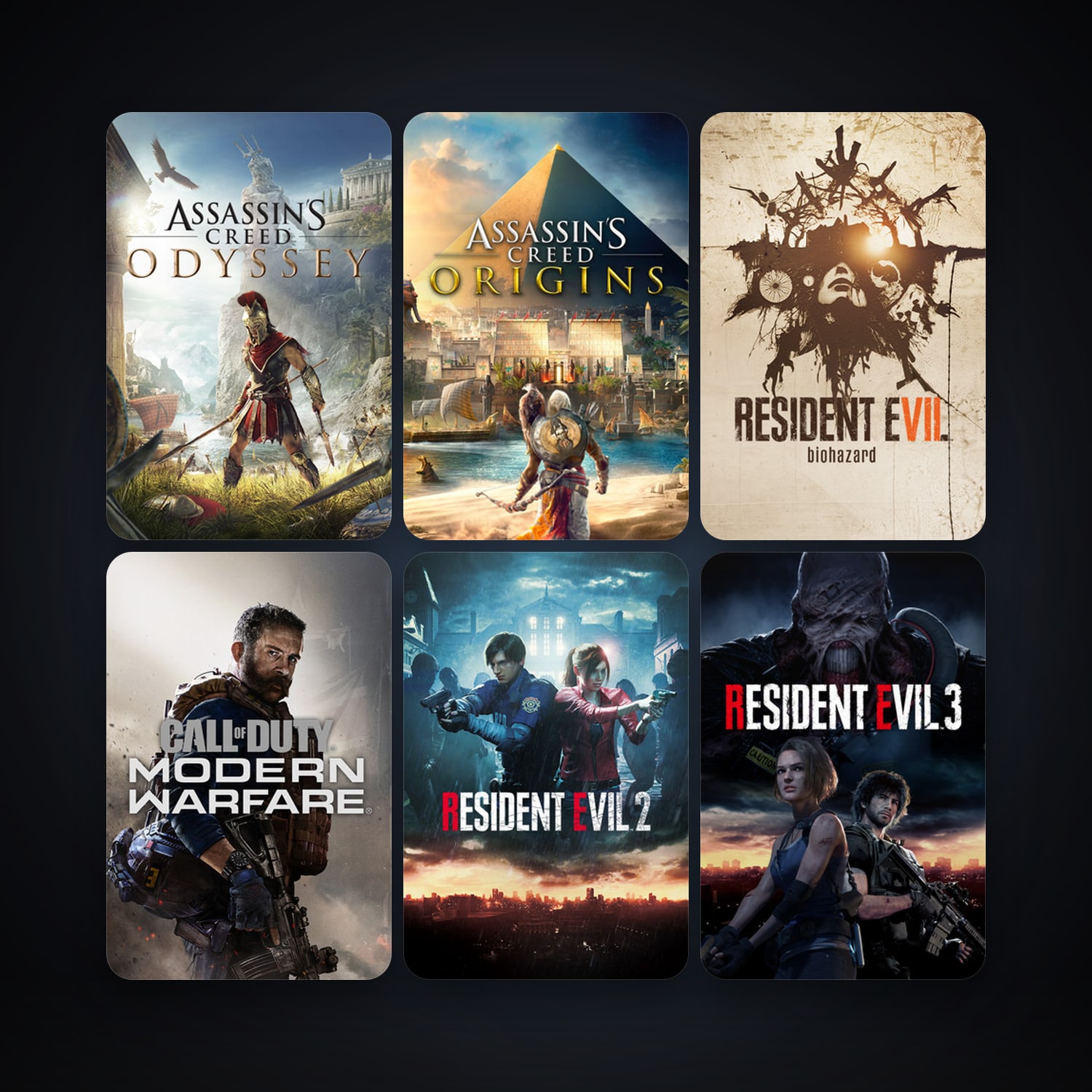 RESIDENT EVIL 7 biohazard / BIOHAZARD 7 resident evil + Assassin's Creed Origins, 9 games, clean — HabibiAccounts