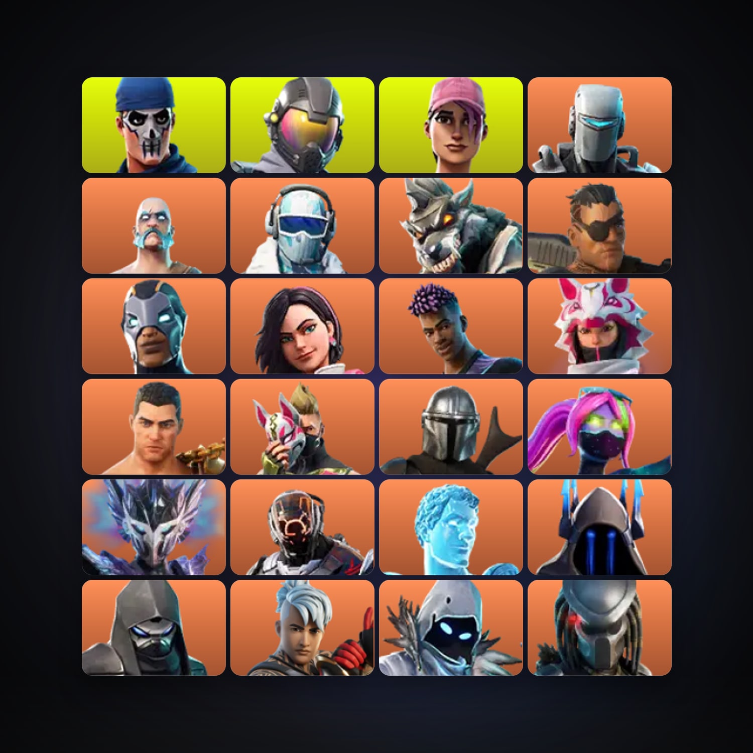 Fortnite locker — 193 skins — 200 V-Bucks — lvl 1935 — HabibiAccounts