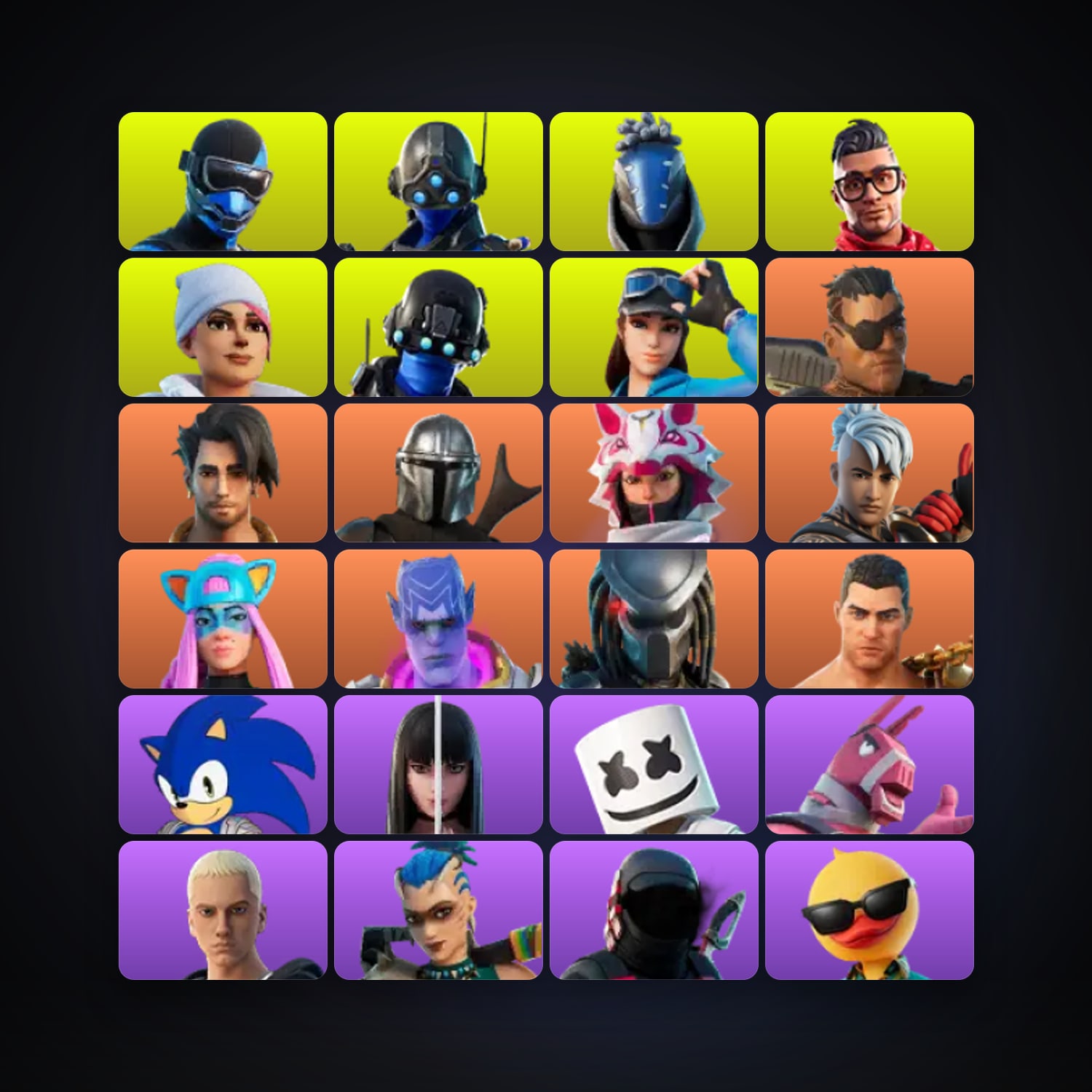 Fortnite | 76 Skins | 400 V-Bucks | Level 913 | 151 Wins — HabibiAccounts