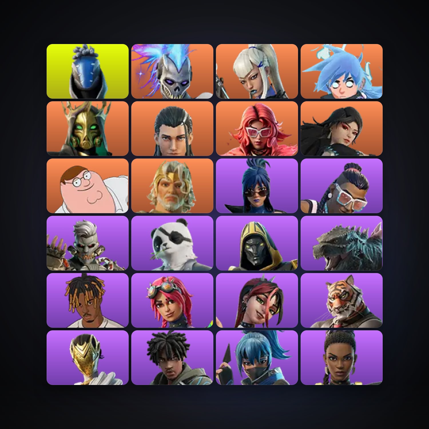 Fortnite | 98 Skins | 2.4K V-Bucks | Level 1520 | 348 Wins — HabibiAccounts