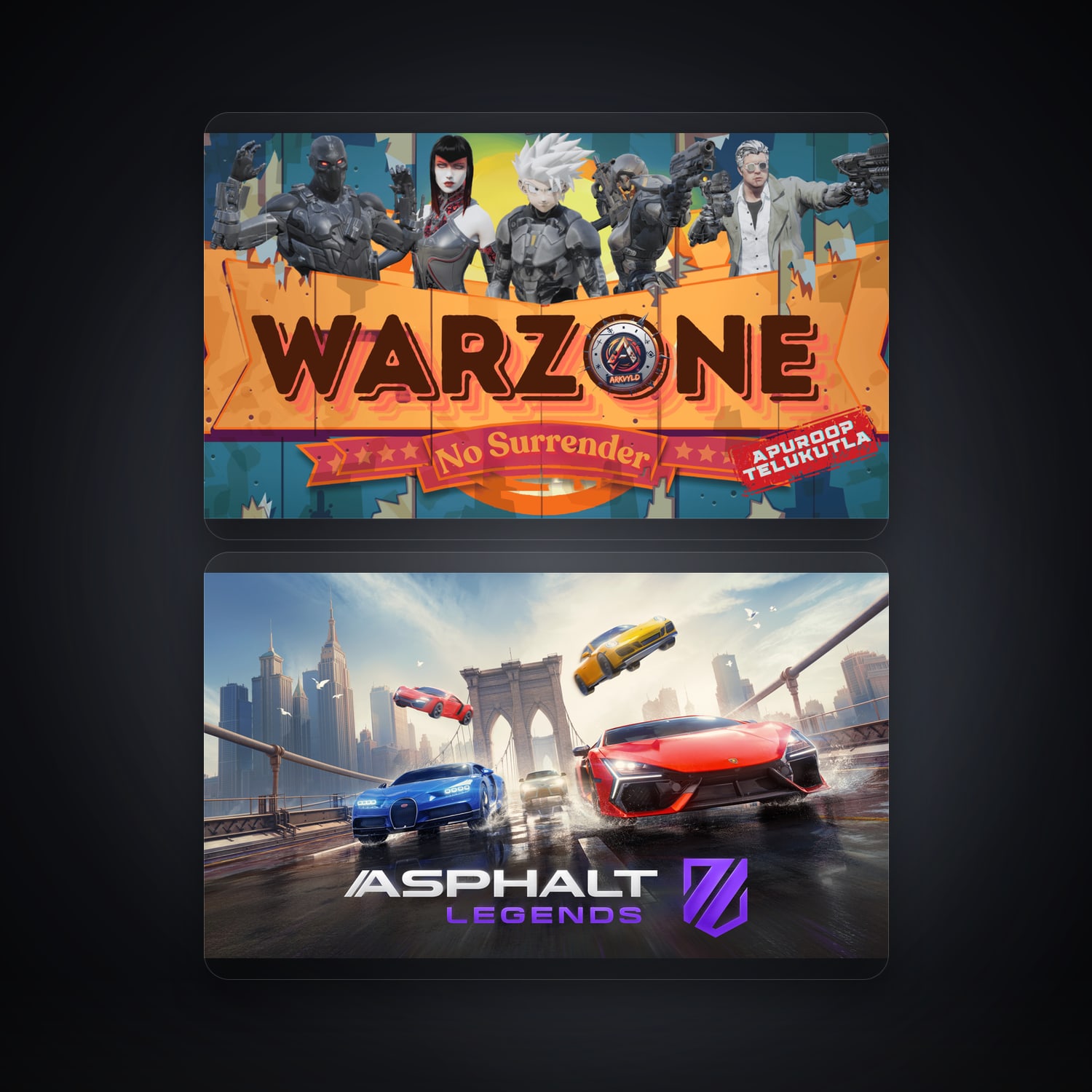 Epic Warzone + Asphalt Legends Unite — IN — HabibiAccounts