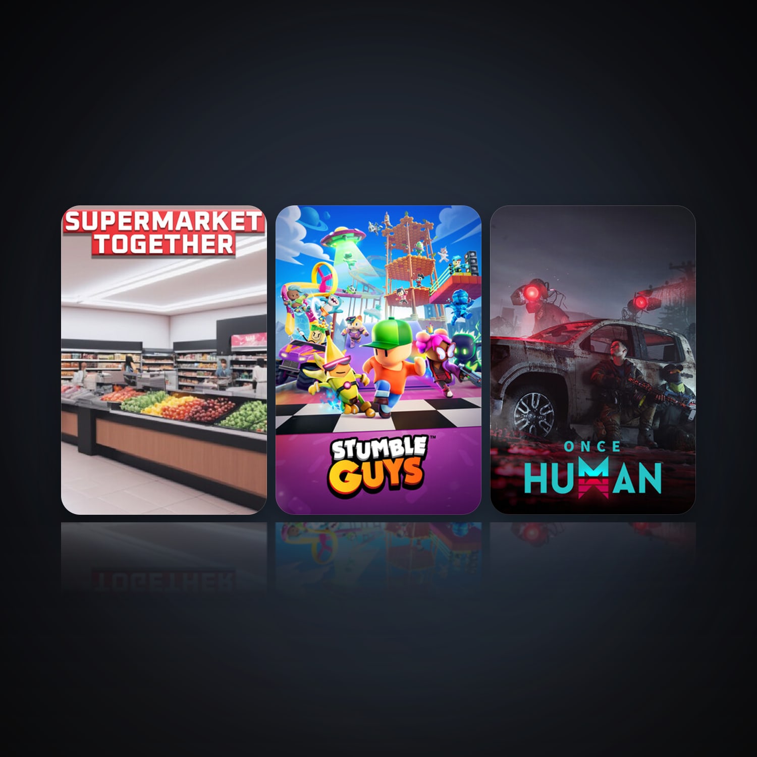 Supermarket Together & Stumble Guys — HabibiAccounts
