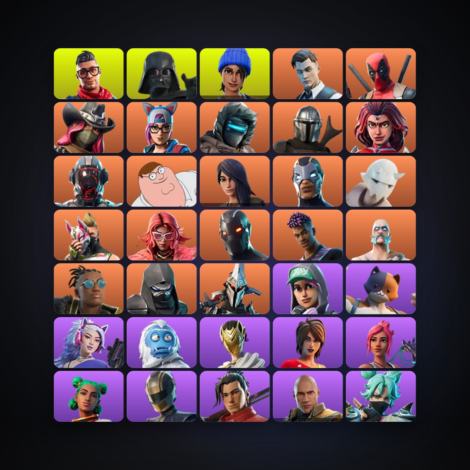 Fortnite | 97 Skins | 1.1K V-Bucks | Level 1841 | 208 Wins — HabibiAccounts