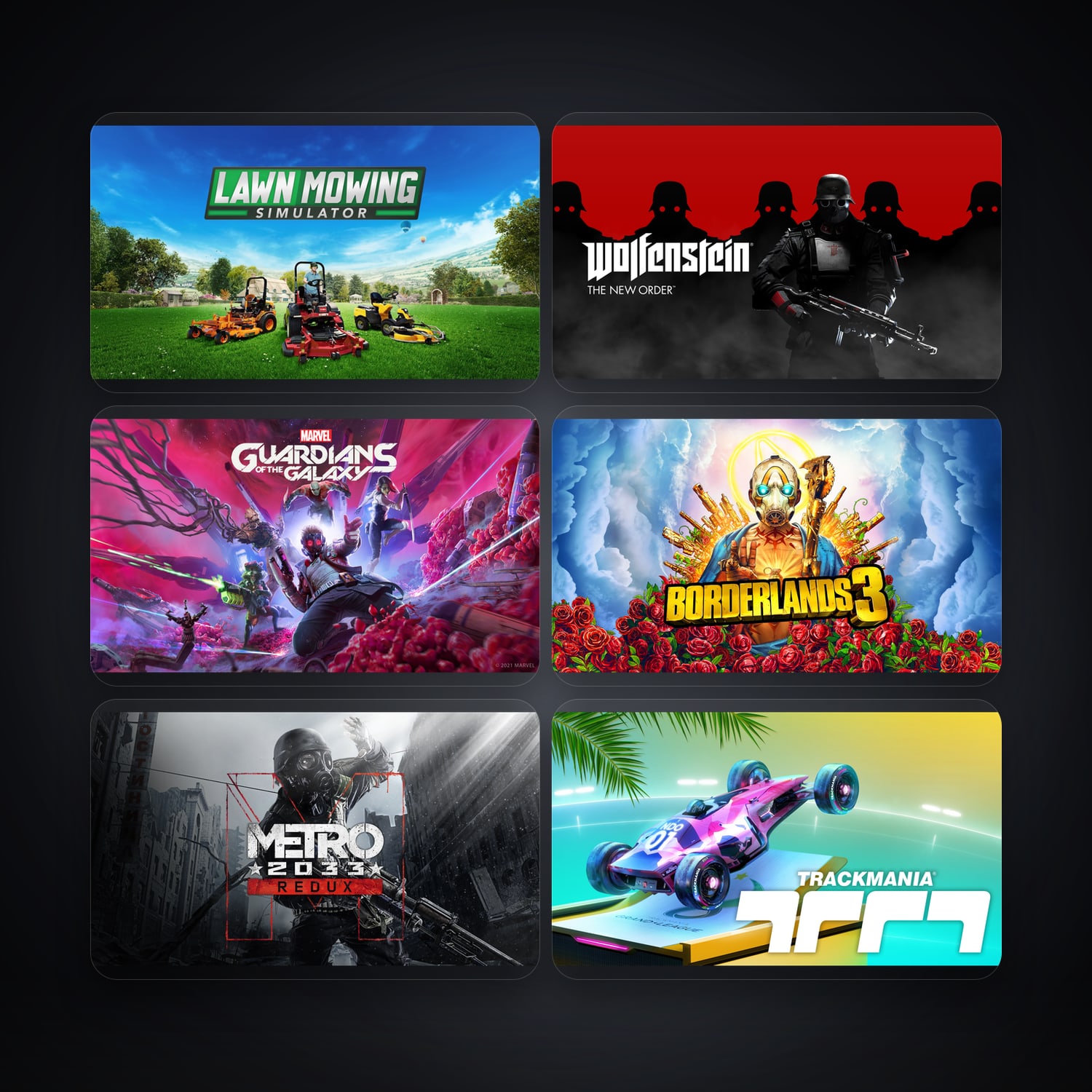 Epic Lawn Mowing Simulator + Wolfenstein: The New Order — MY — 6 games — HabibiAccounts
