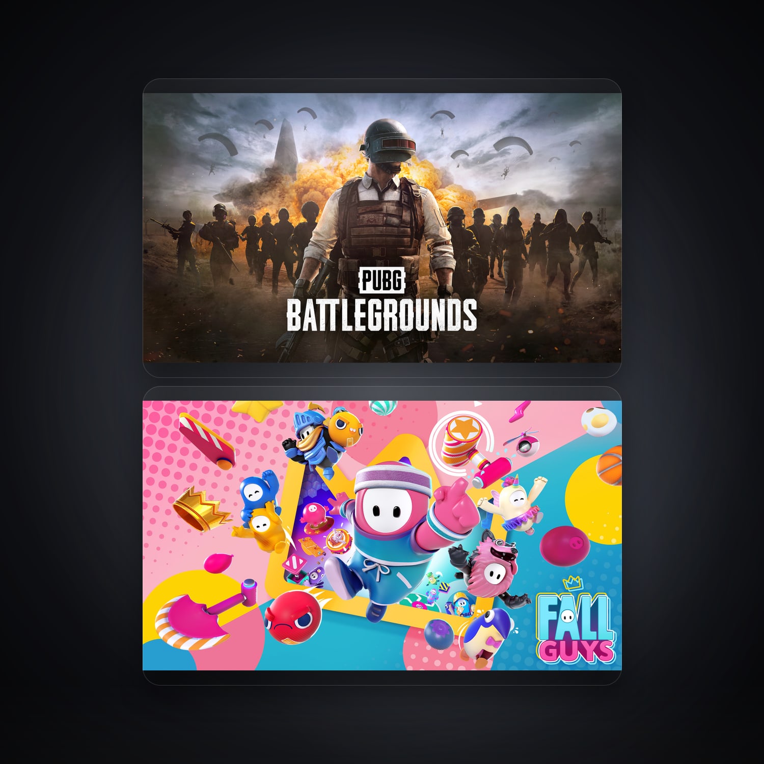 PUBG: BATTLEGROUNDS & Fall Guys | 2 Games — HabibiAccounts
