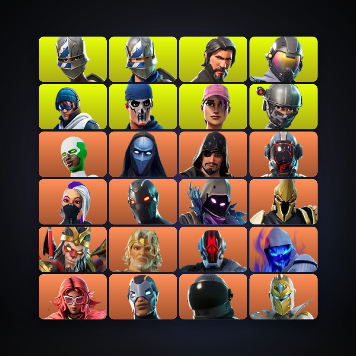 Fortnite | 208 Skins | 100 V-Bucks | Level 3975 | 527 Wins — HabibiAccounts