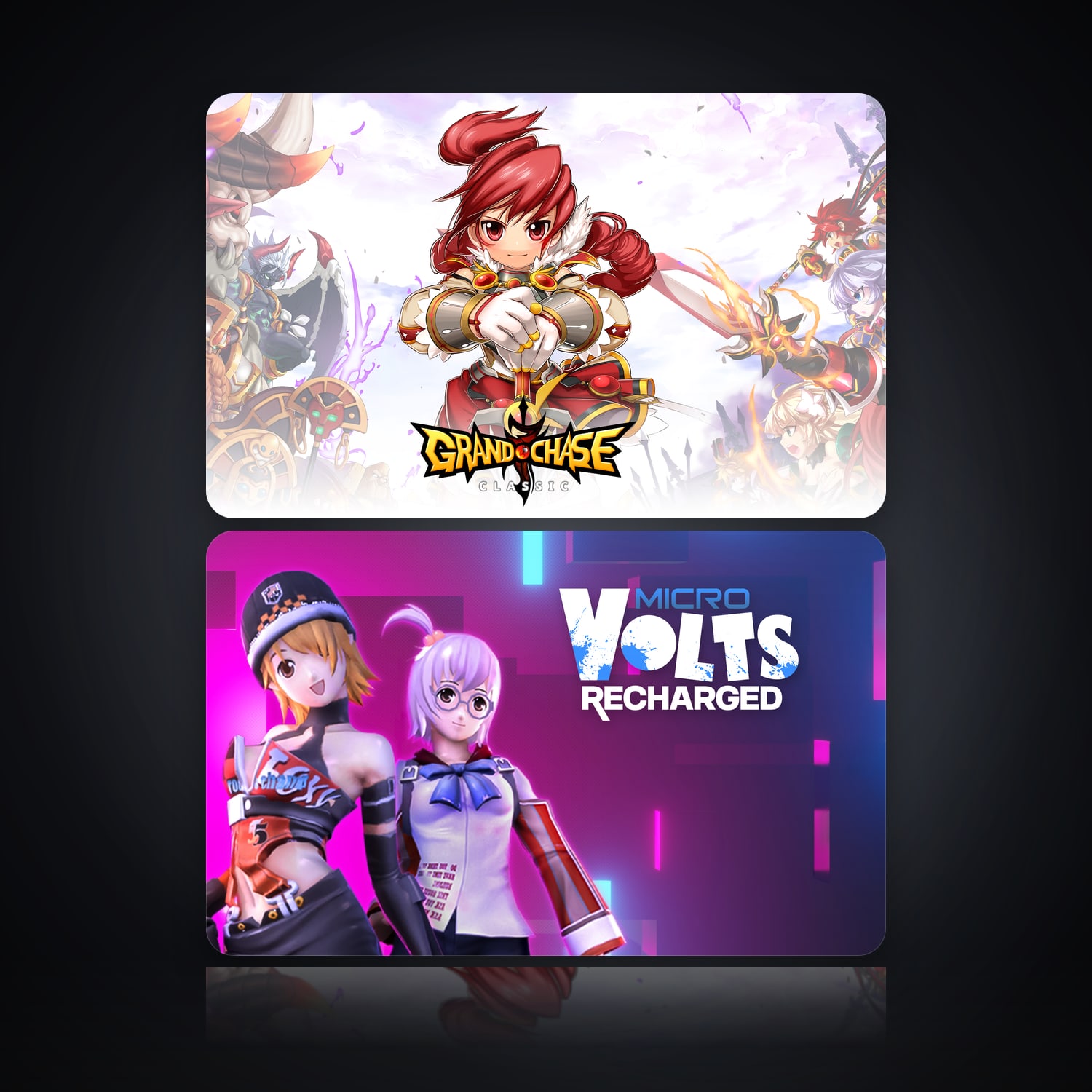 GrandChase & MICROVOLTS: Recharged | 2 Games — HabibiAccounts