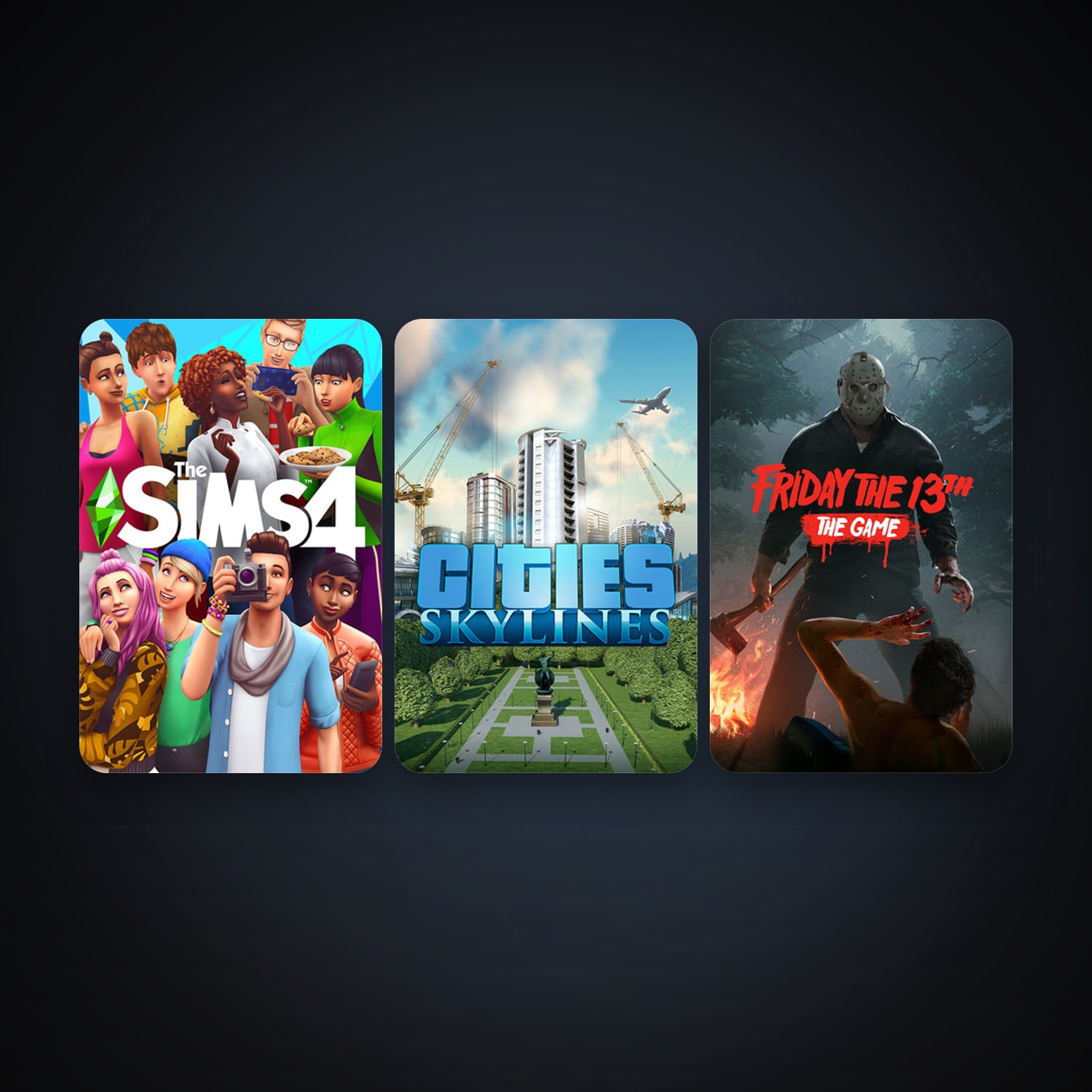 Cities: Skylines + Friday the 13th: The Game, 3 games, clean — HabibiAccounts