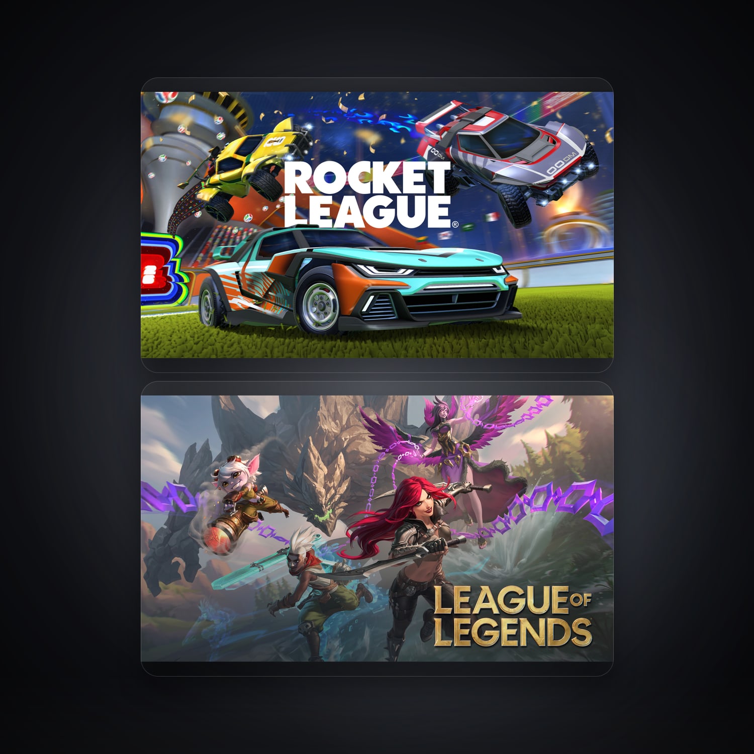 Rocket League & League of Legends | 2 Games — HabibiAccounts
