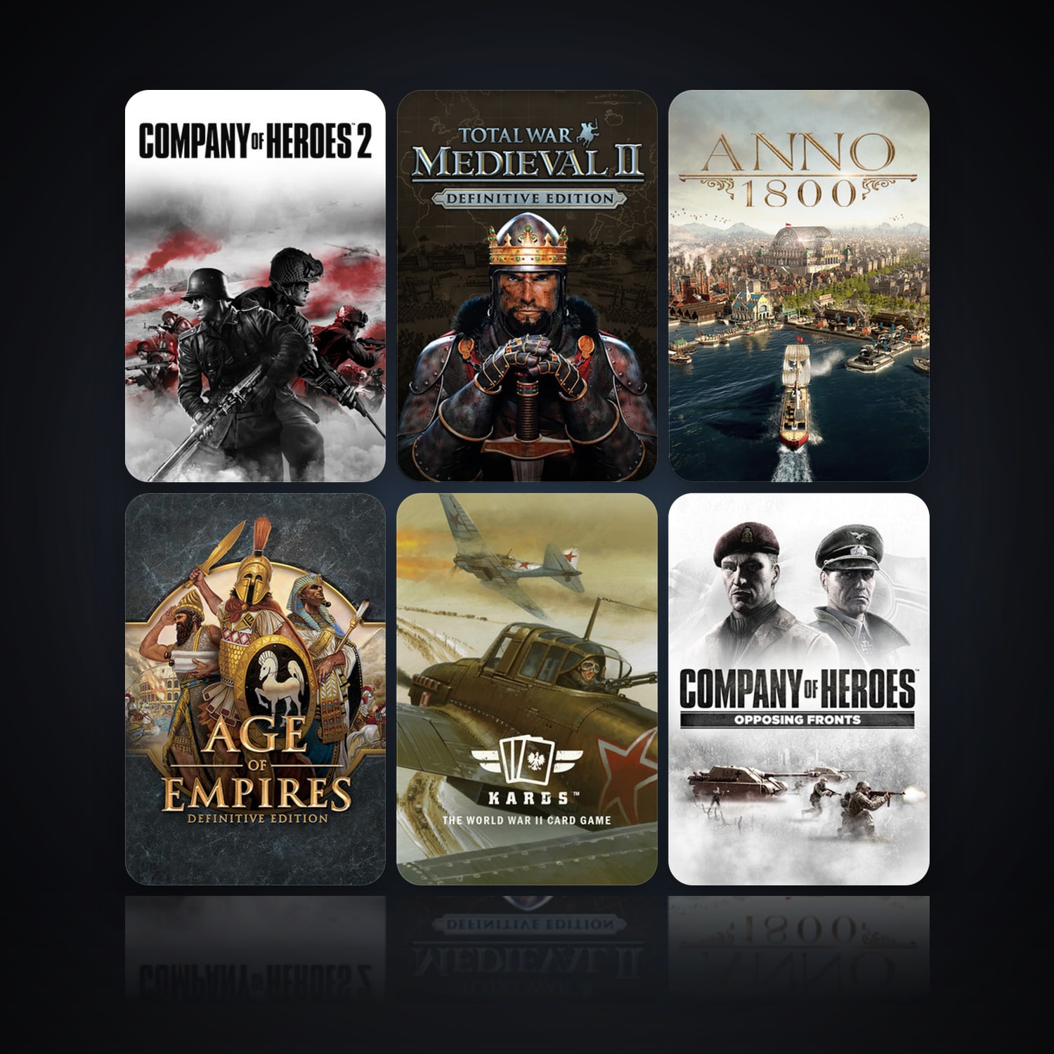 Company of Heroes 2 & Medieval II: Total War | 10 Games | Clean — HabibiAccounts