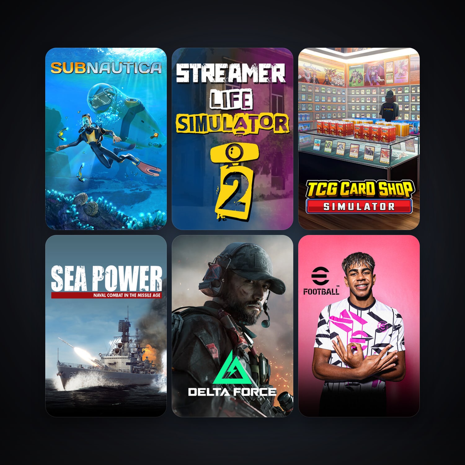 Subnautica & Streamer Life Simulator 2 | 39 Games | Clean — HabibiAccounts