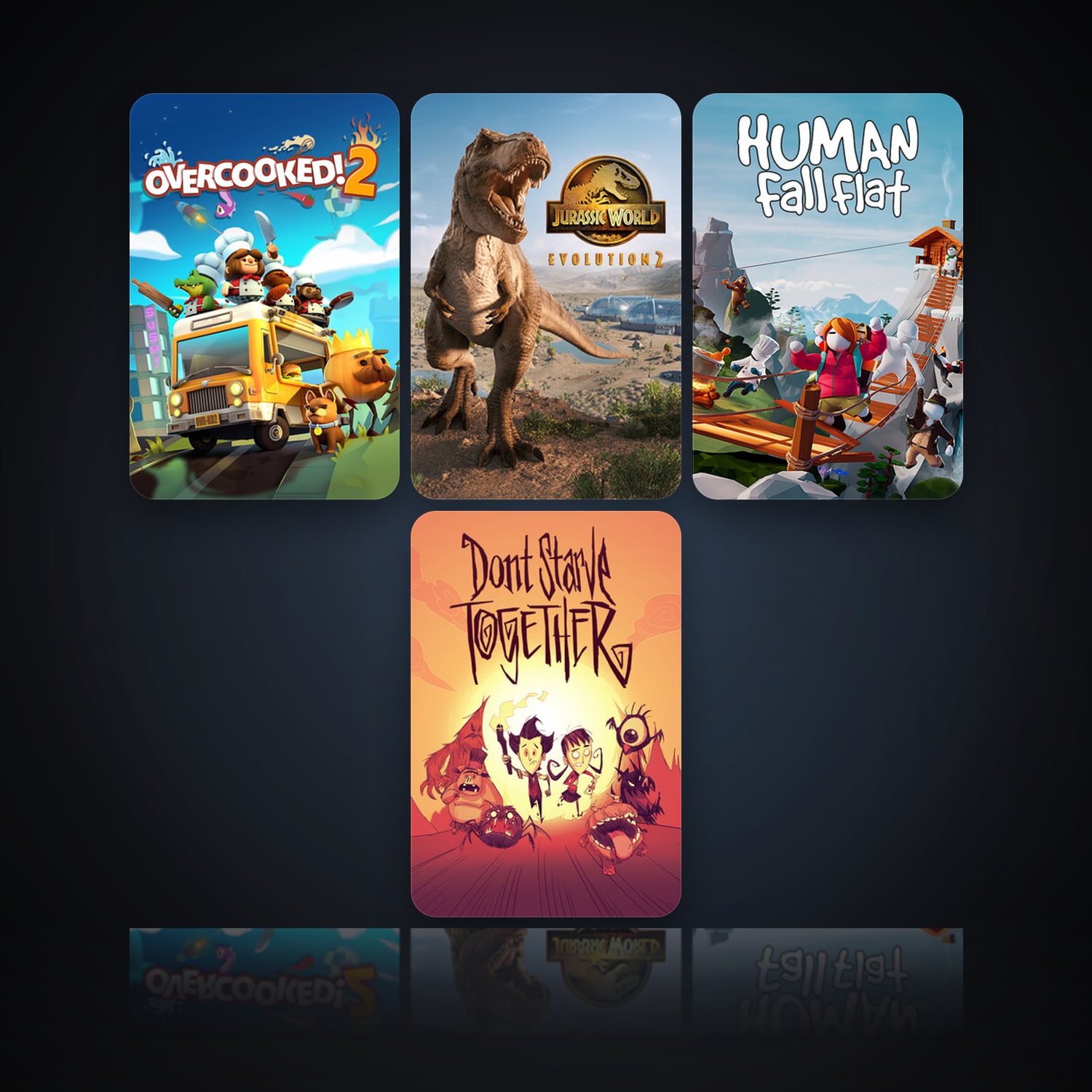 هالحساب ستيم فلين، Don't Starve Together وHuman: Fall Flat، 6 لعبة، صامد واضح — HabibiAccounts