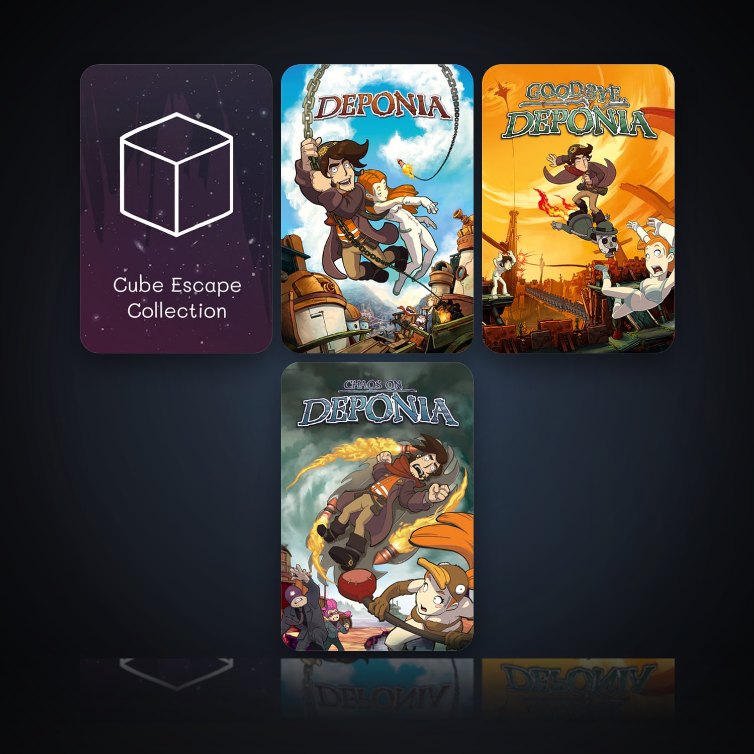 Cube Escape Collection & Deponia | 14 Games | Clean — HabibiAccounts