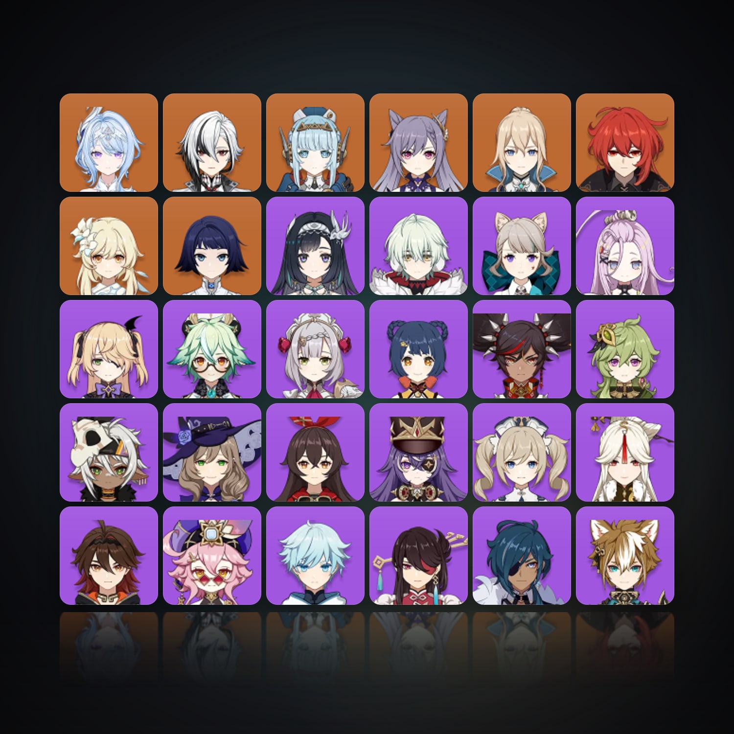 Genshin Impact | AR 55 | 32 Chars | 6× 5★ — HabibiAccounts