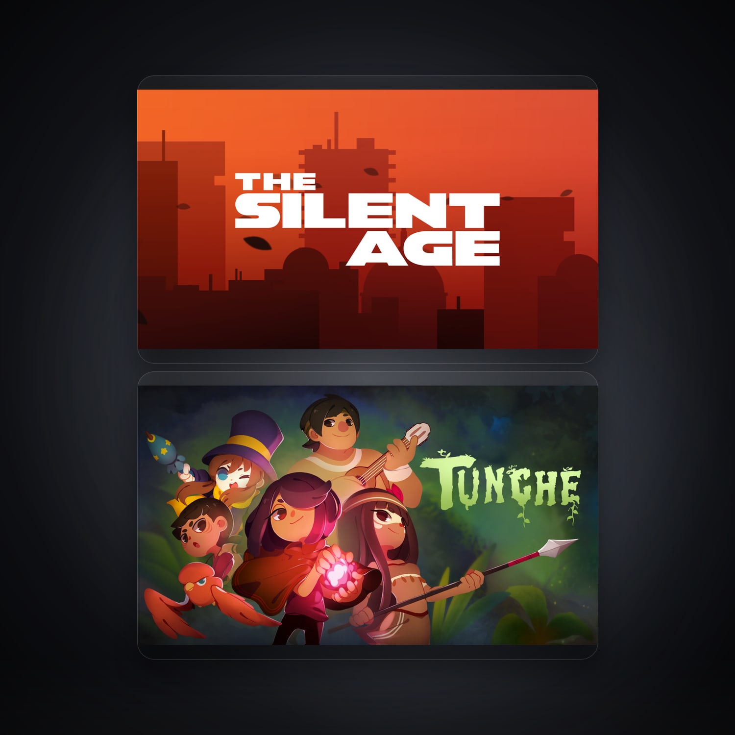 The Silent Age & Tunche | 2 Games — HabibiAccounts