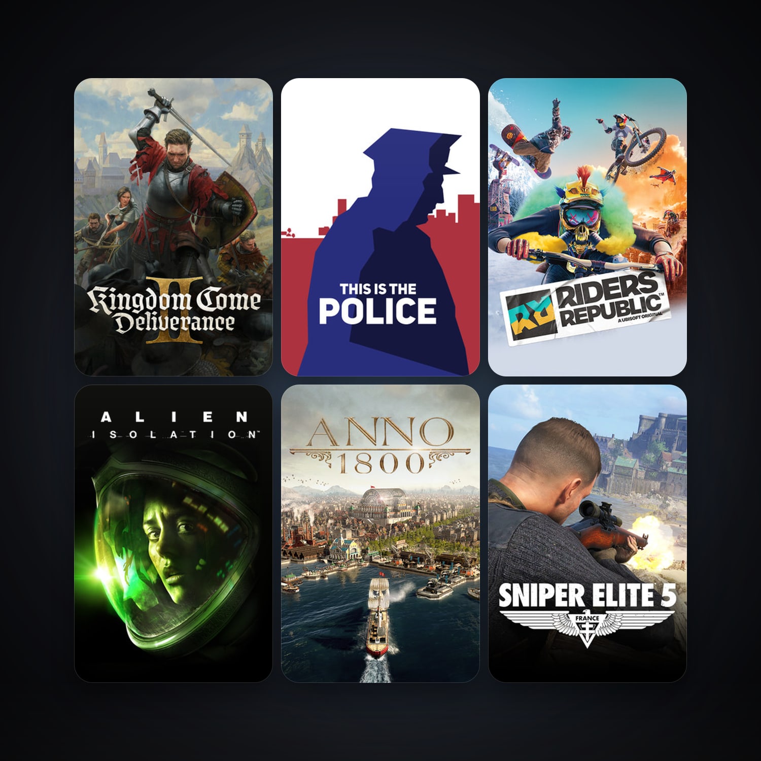 Alien: Isolation + This Is the Police, 8 games, clean — HabibiAccounts