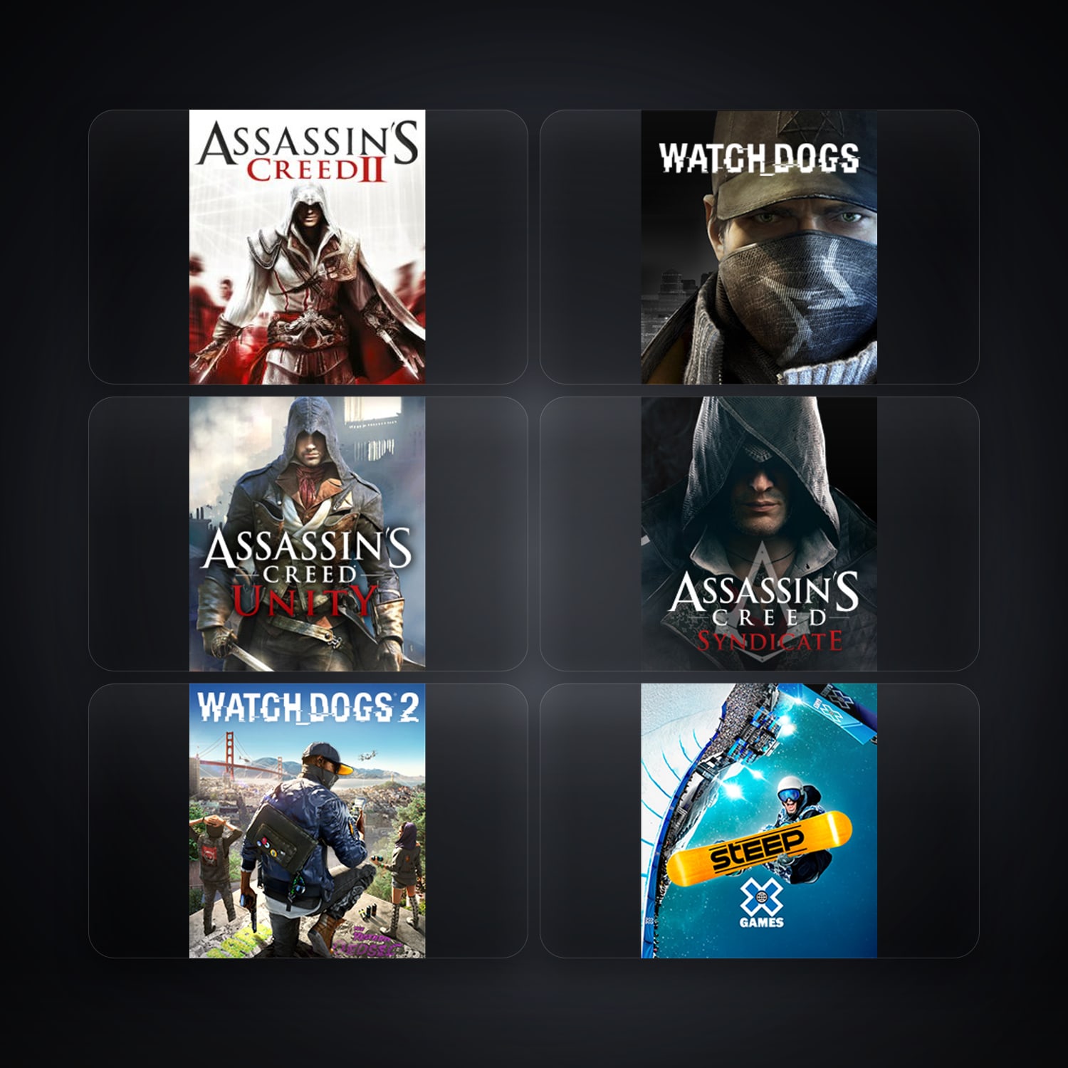 Assassin's Creed II & Watch_Dogs | 9 Games — HabibiAccounts