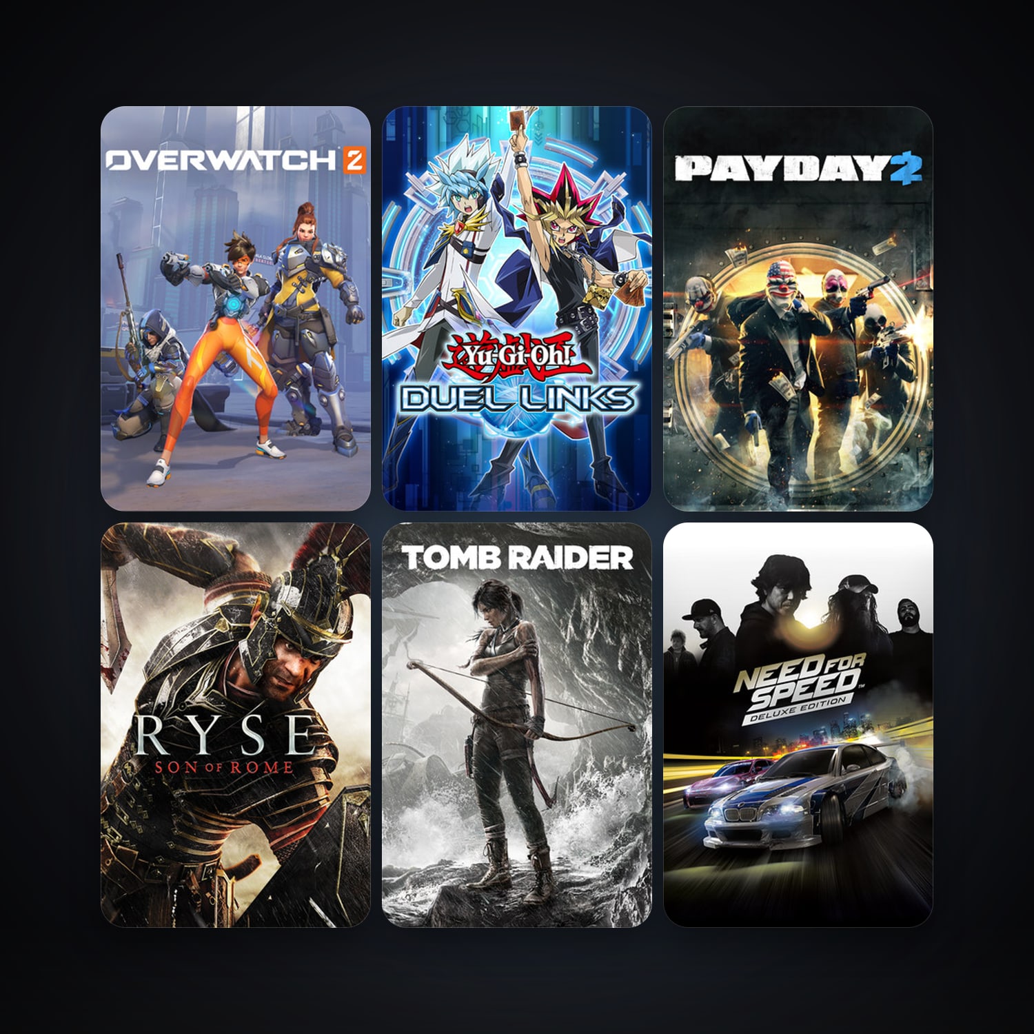 Tomb Raider + PAYDAY 2, 66 games, clean — HabibiAccounts