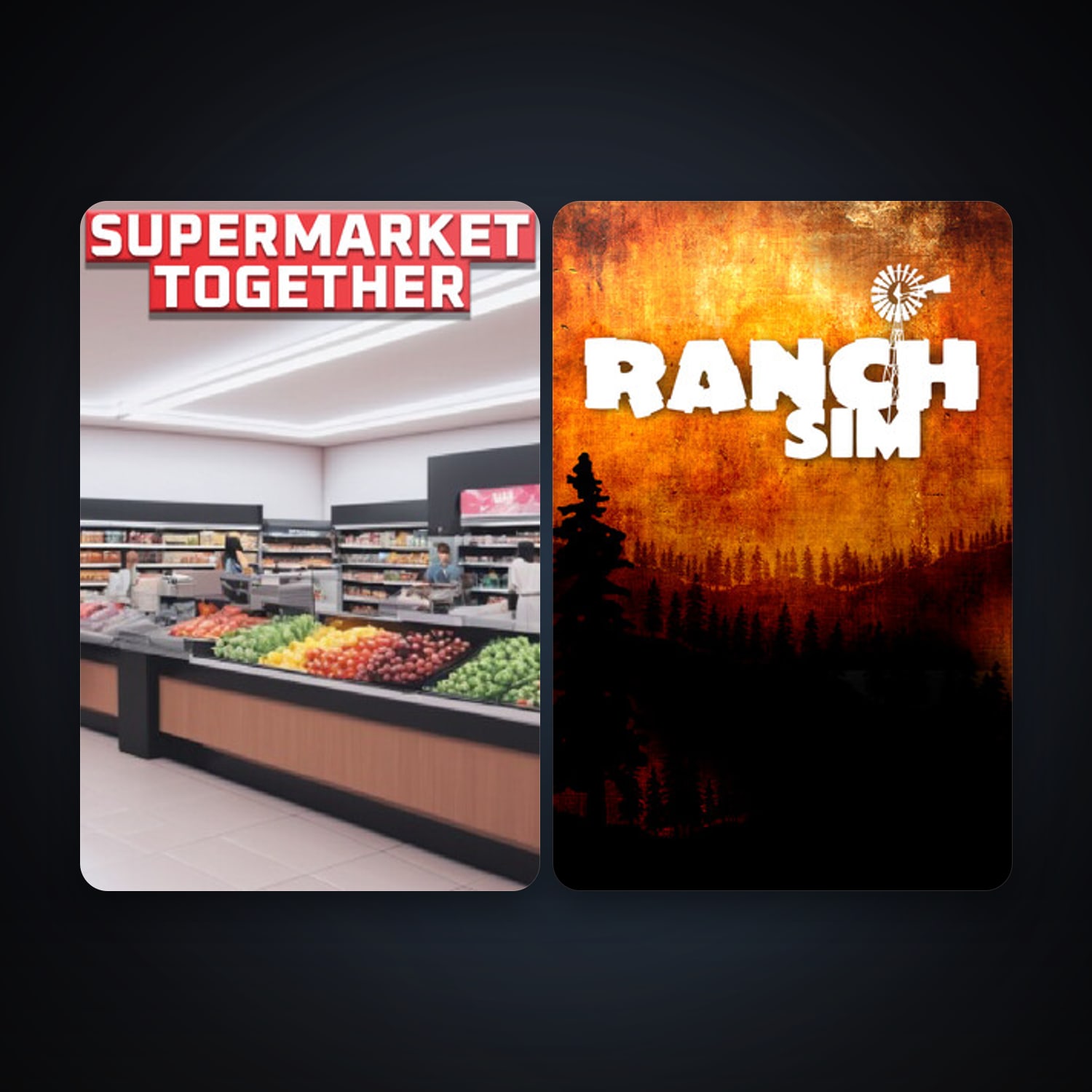 Ranch Simulator - The Realistic Multiplayer Agriculture Management Sandbox; Farm, Harvest, Hunt & Build + Supermarket Together, 6 games, clean — HabibiAccounts