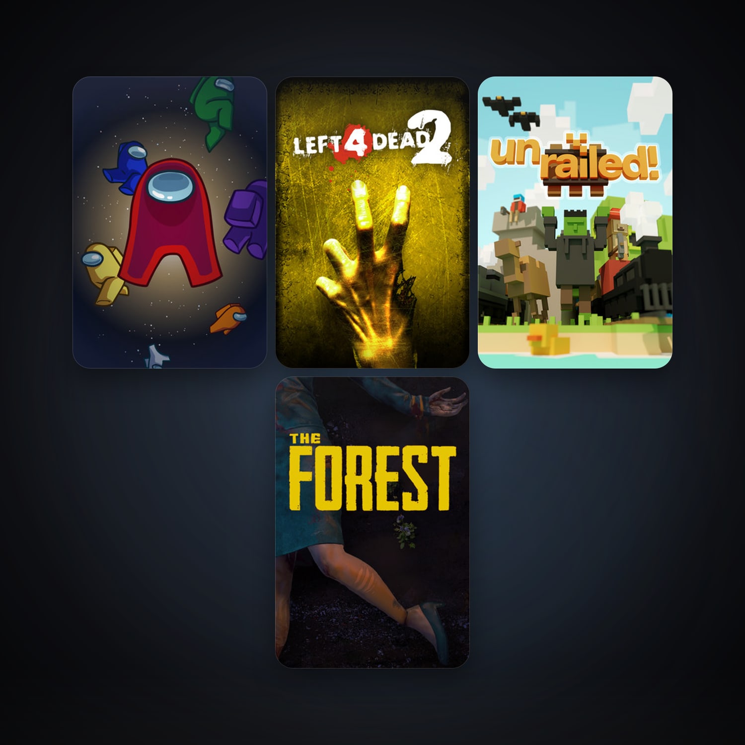 Left 4 Dead 2 + The Forest, 5 games, clean — HabibiAccounts