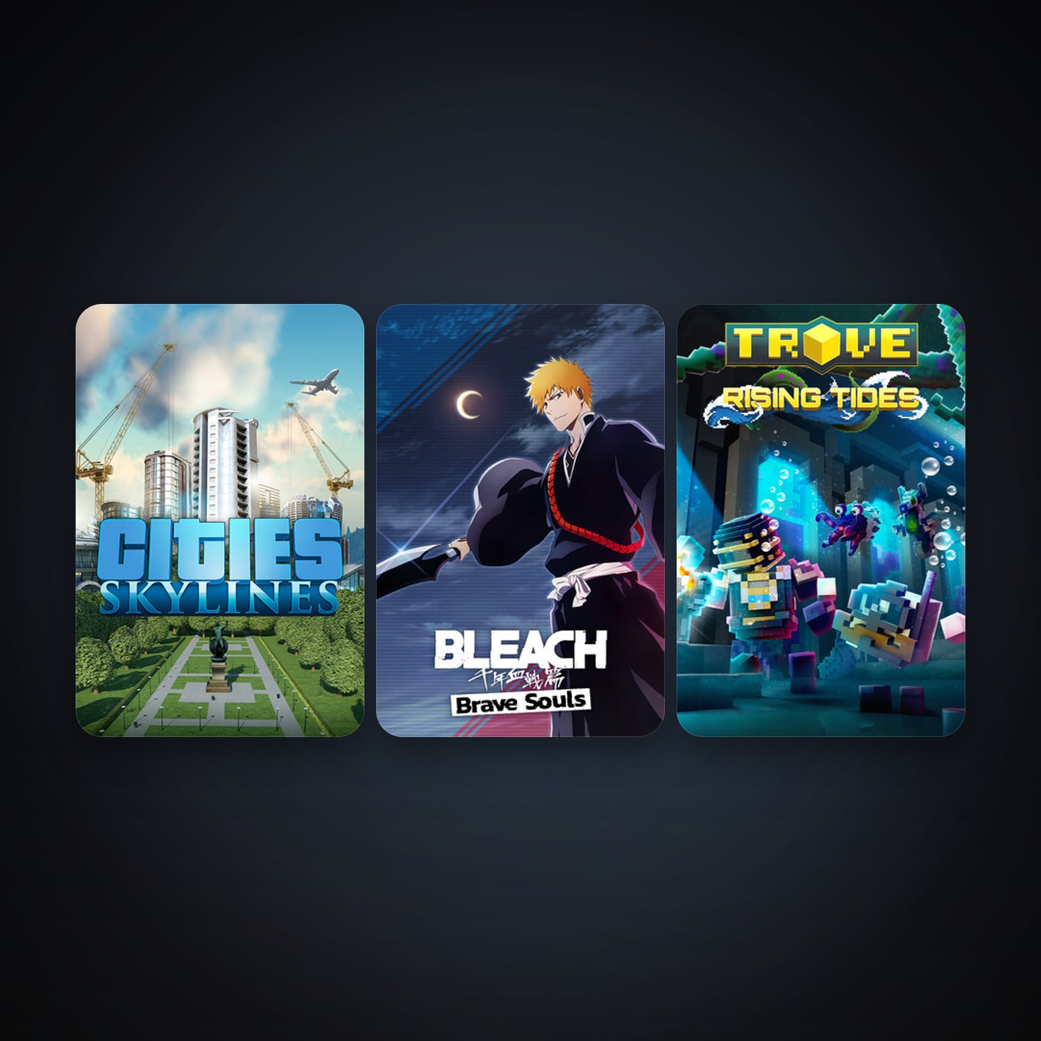 Cities: Skylines + Trove, 3 games, clean — HabibiAccounts