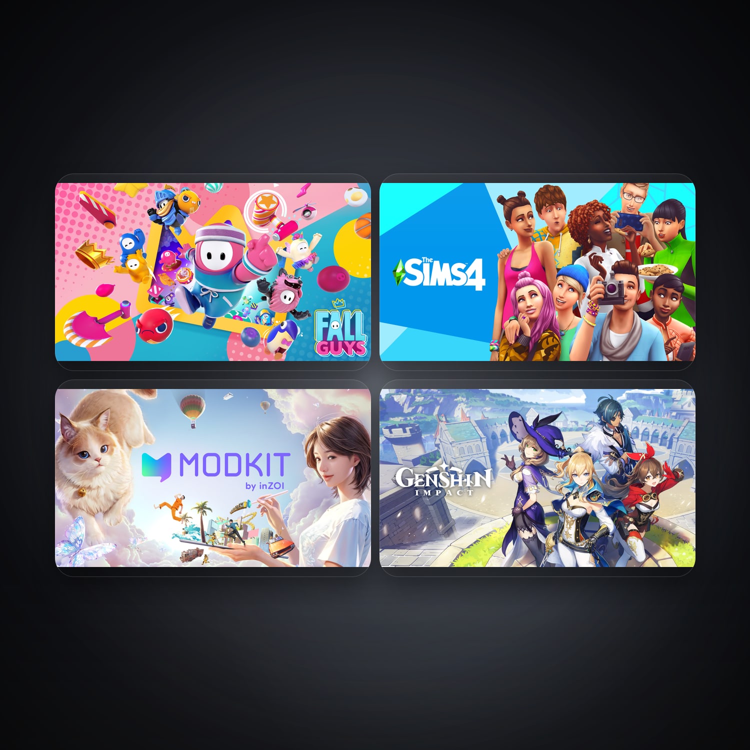 هالحساب إبك فيه Fall Guys وThe Sims 4، DZ، 4 ألعاب — HabibiAccounts