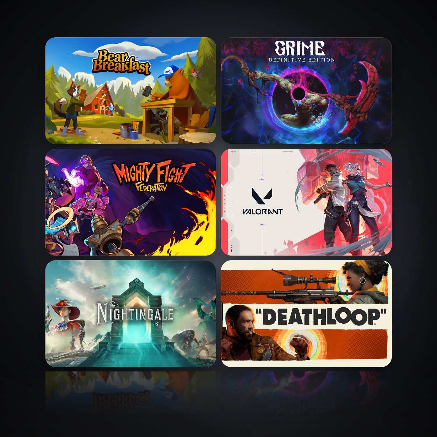 Bear and Breakfast & GRIME | 84 Games — HabibiAccounts