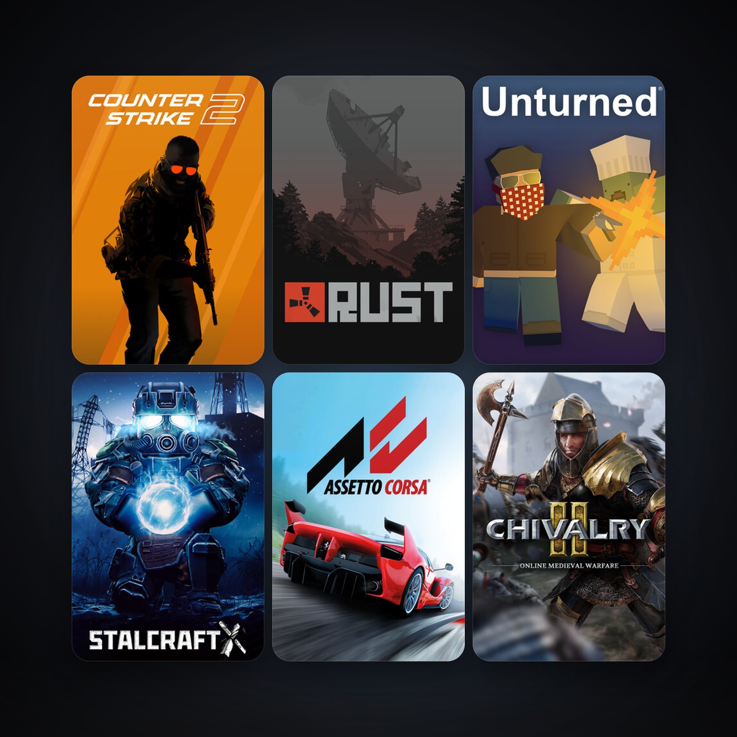 CS2 Prime + Assetto Corsa, 12 games, clean — HabibiAccounts