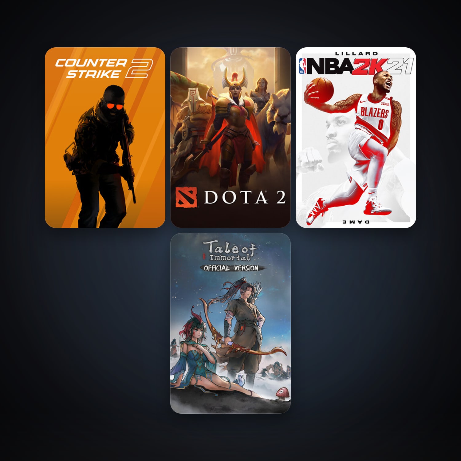 Dota 2 + CS2 Prime, 5 games, clean — HabibiAccounts
