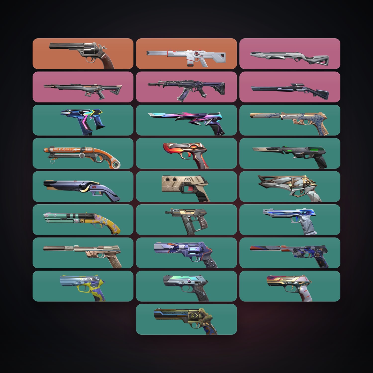 AP Plat 1 locker — 26 skins, lvl 313 — HabibiAccounts