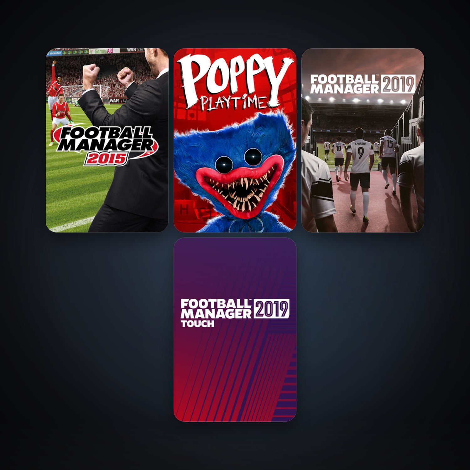 Football Manager 2015 + Football Manager 2019, 8 games, clean — HabibiAccounts