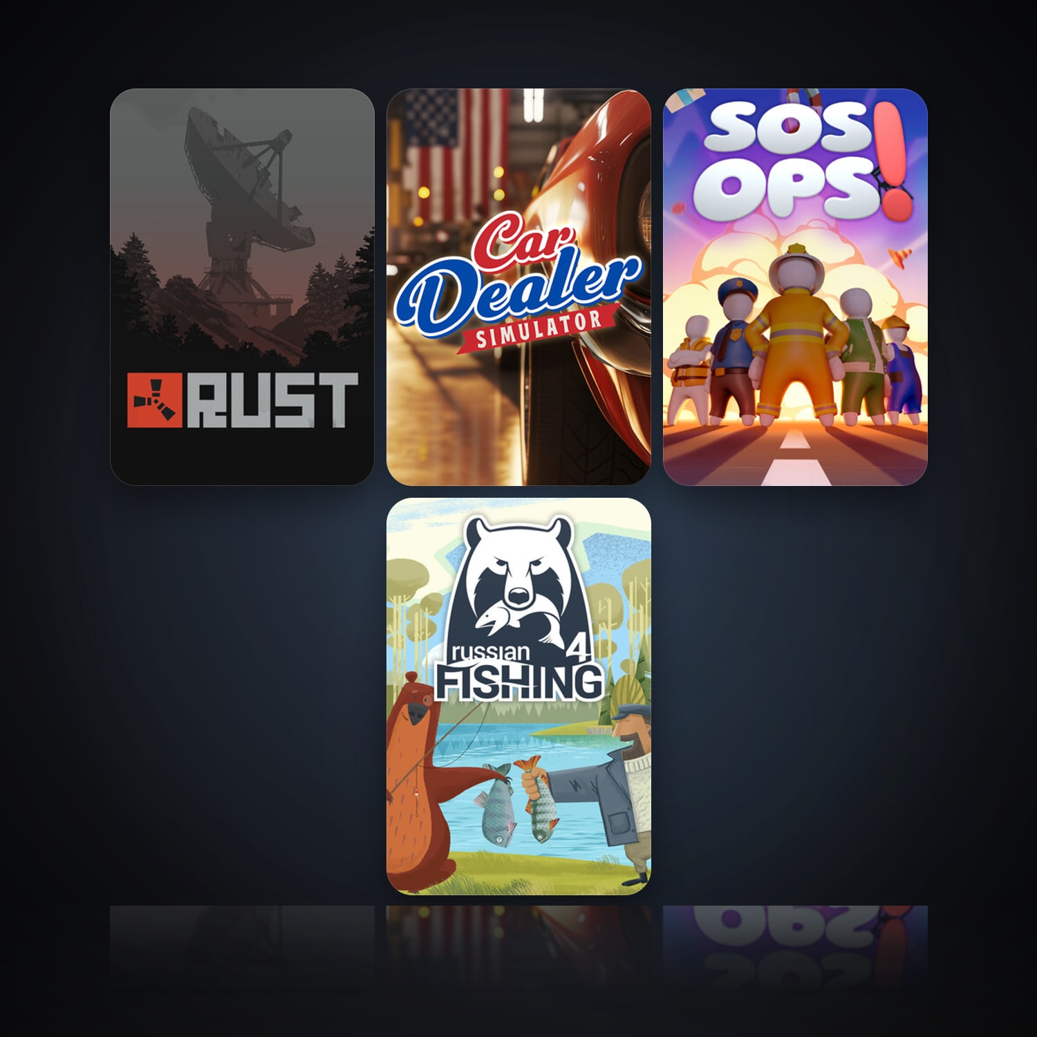 Rust & Car Dealer Simulator | 19 Games | Clean — HabibiAccounts
