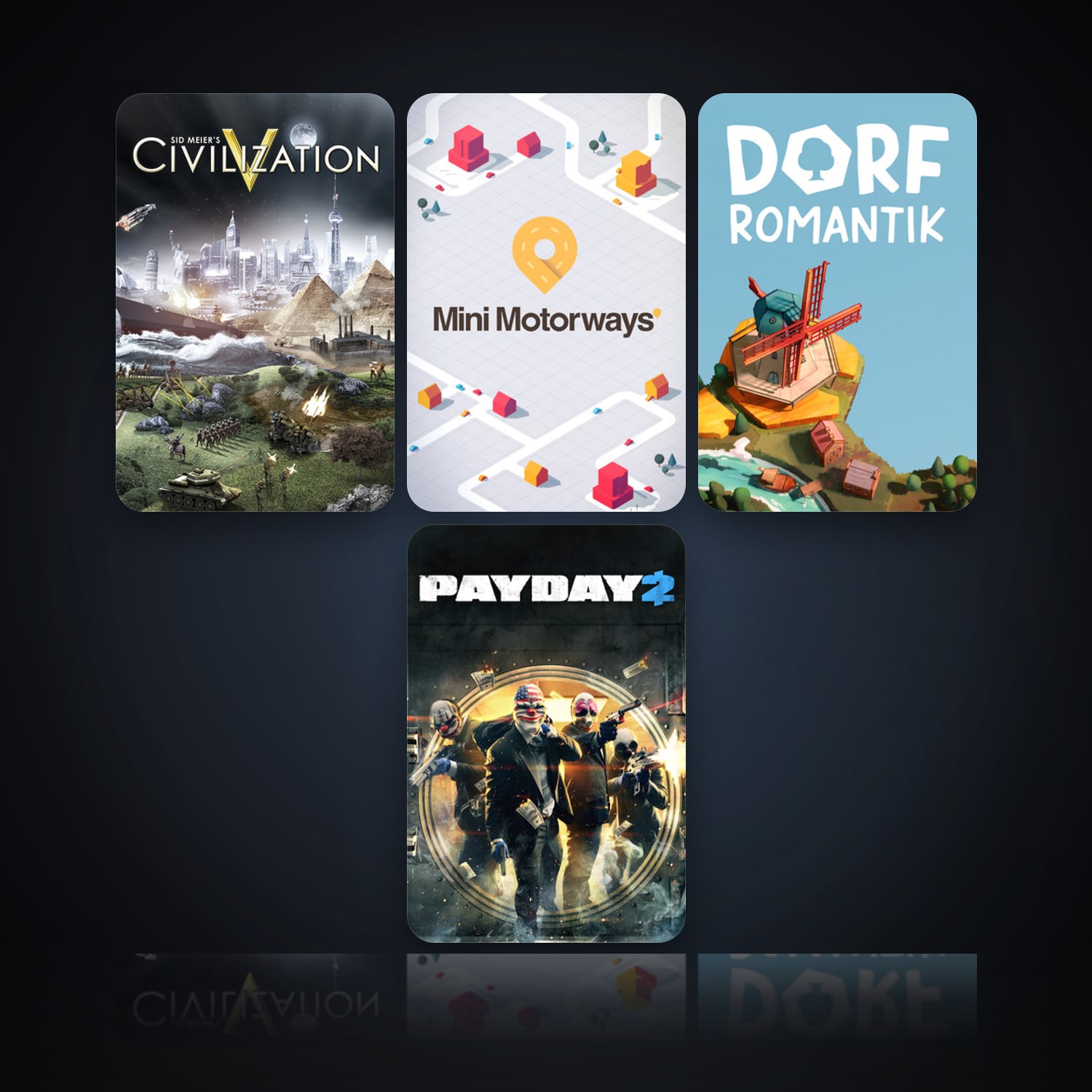 Sid Meier's Civilization V & Mini Motorways | Clean — HabibiAccounts