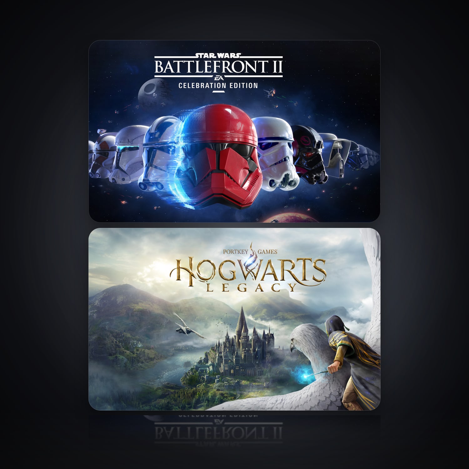 STAR WARS Battlefront II: Celebration Edition & Hogwarts Legacy | 2 Games — HabibiAccounts