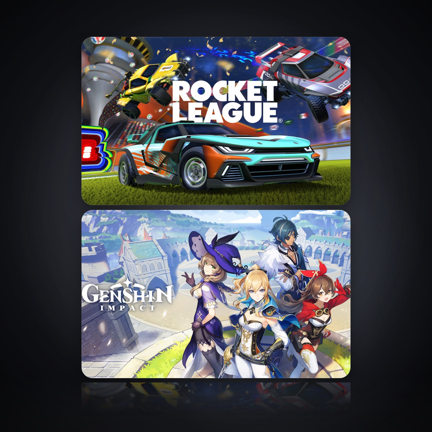 Rocket League & Genshin Impact | 2 Games — HabibiAccounts