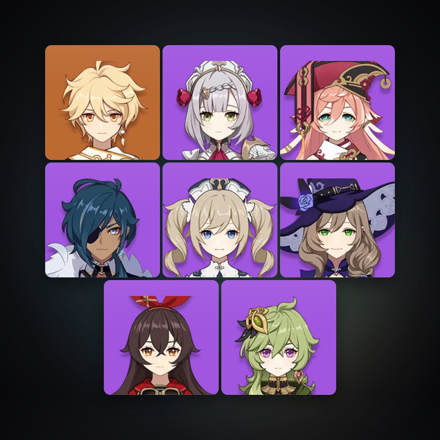 Genshin Impact | AR 9 | 8 Chars — HabibiAccounts