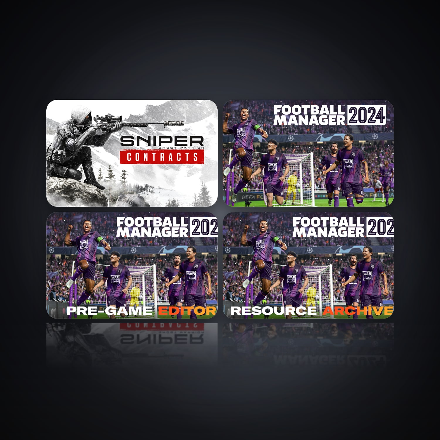Sniper Ghost Warrior Contracts & Football Manager 2024 | 4 Games — HabibiAccounts