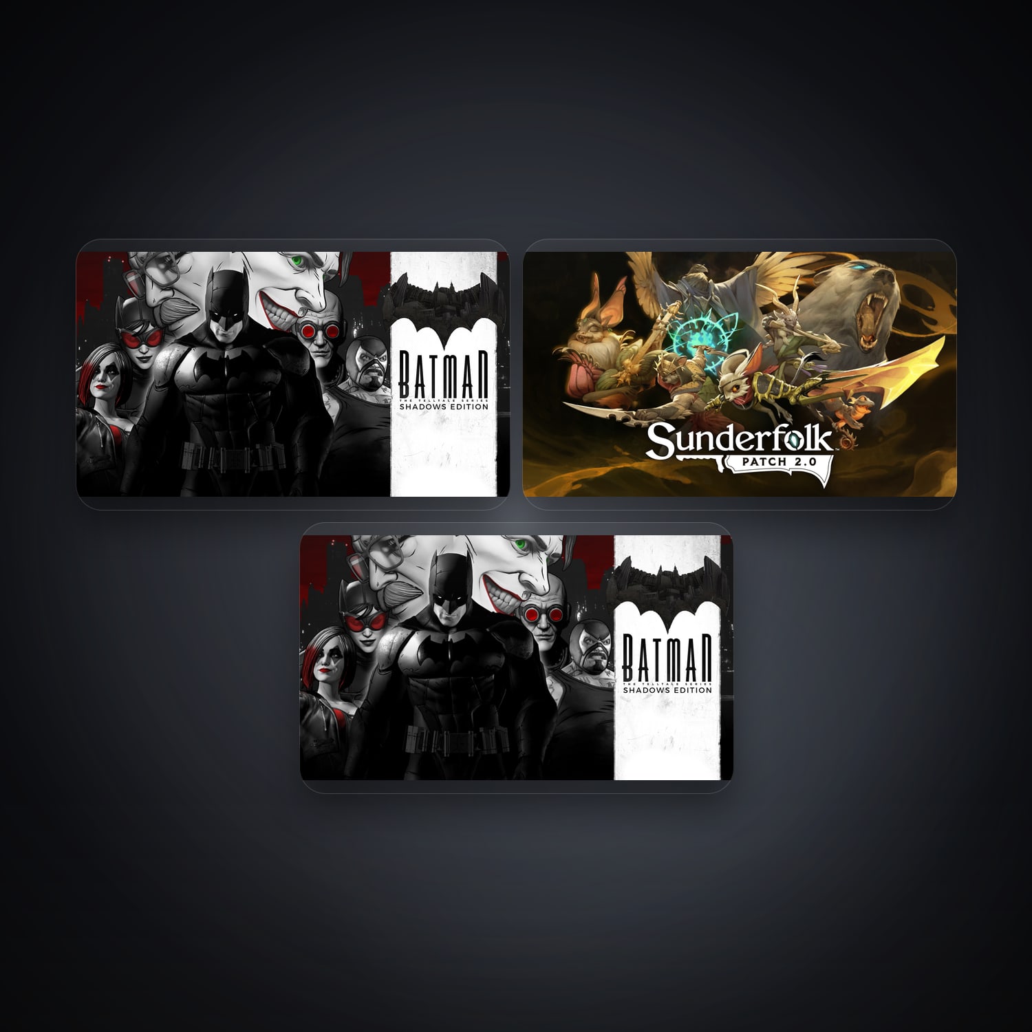 Telltale Batman Season 2 & Sunderfolk | 3 Games — HabibiAccounts