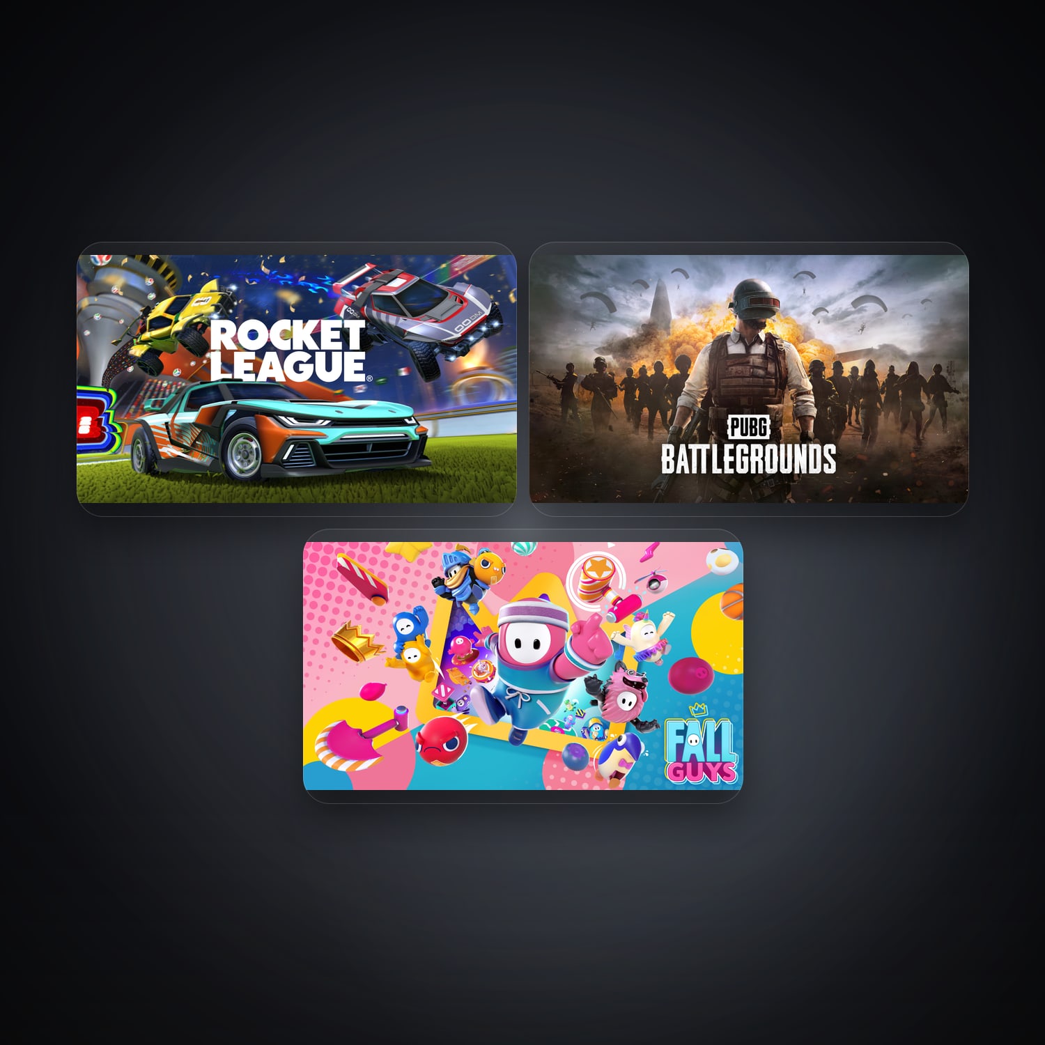 هالحساب إبك فيه Rocket League وPUBG: BATTLEGROUNDS، ES، 3 ألعاب — HabibiAccounts
