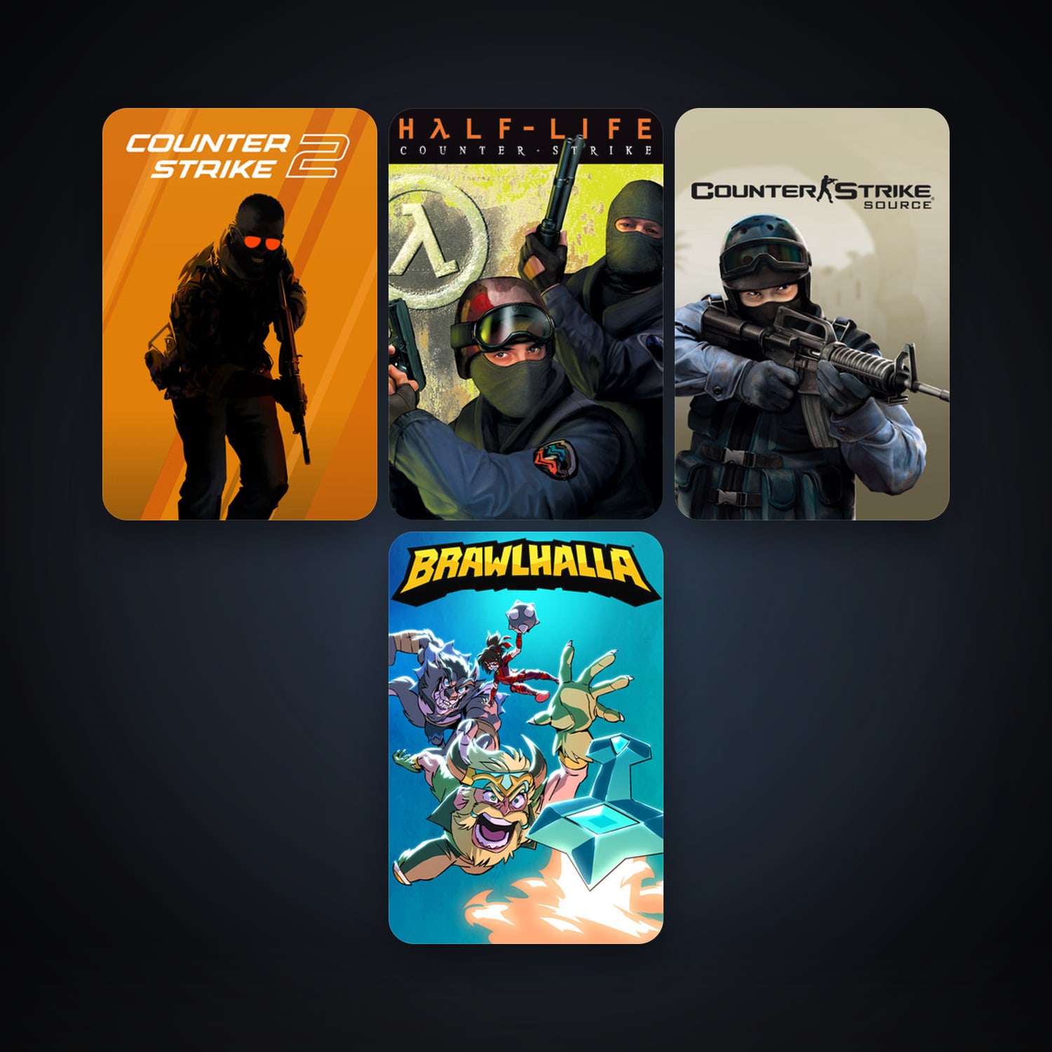Counter-Strike + Counter-Strike: Source, 10 games, Steam 10, clean — HabibiAccounts