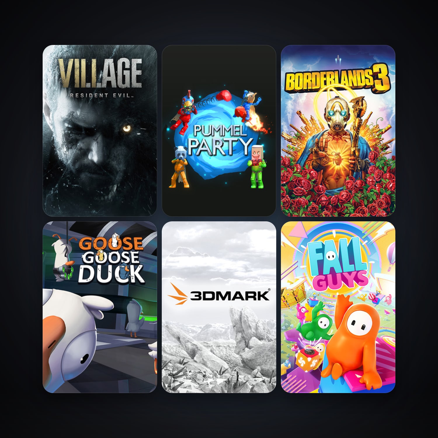 3DMark + Borderlands 3, 12 games, clean — HabibiAccounts