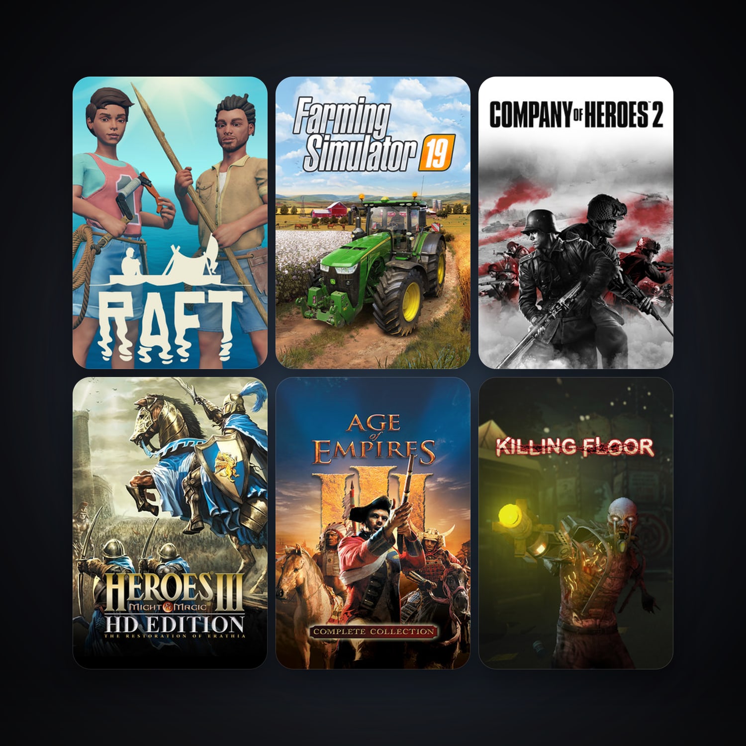 Killing Floor + Company of Heroes, 18 games, clean — HabibiAccounts